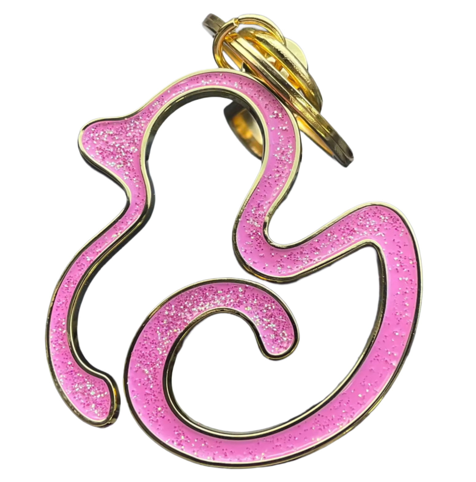 Hair-Tie Cheer Duck Keychain