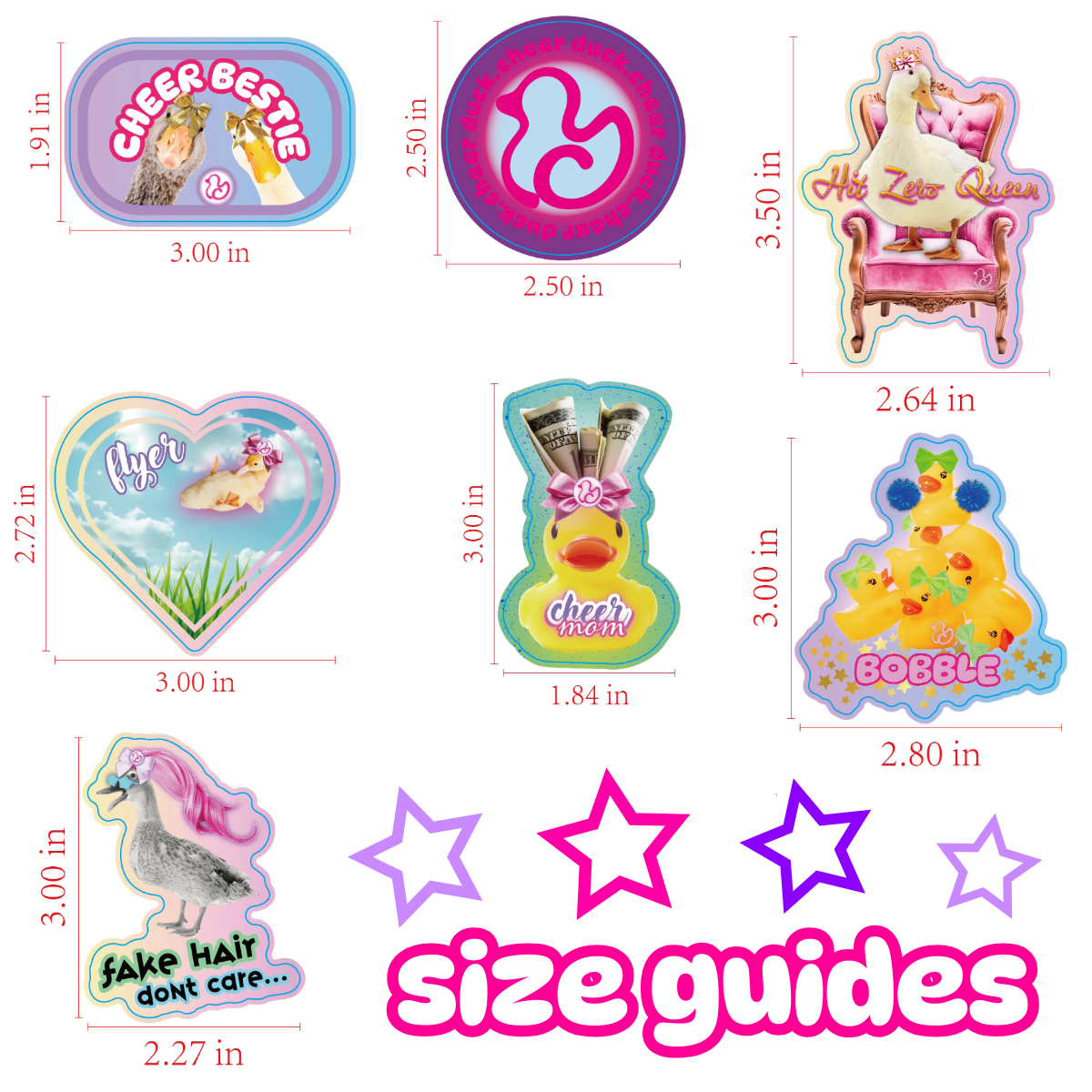 Cheerleader Sticker Variety Pack