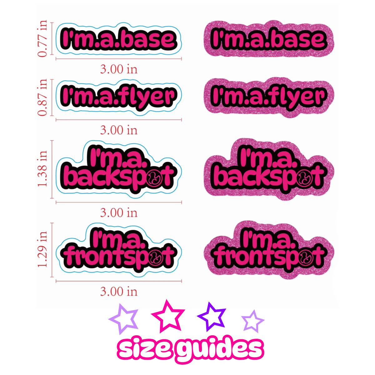 Cheerleader Sticker Variety Pack